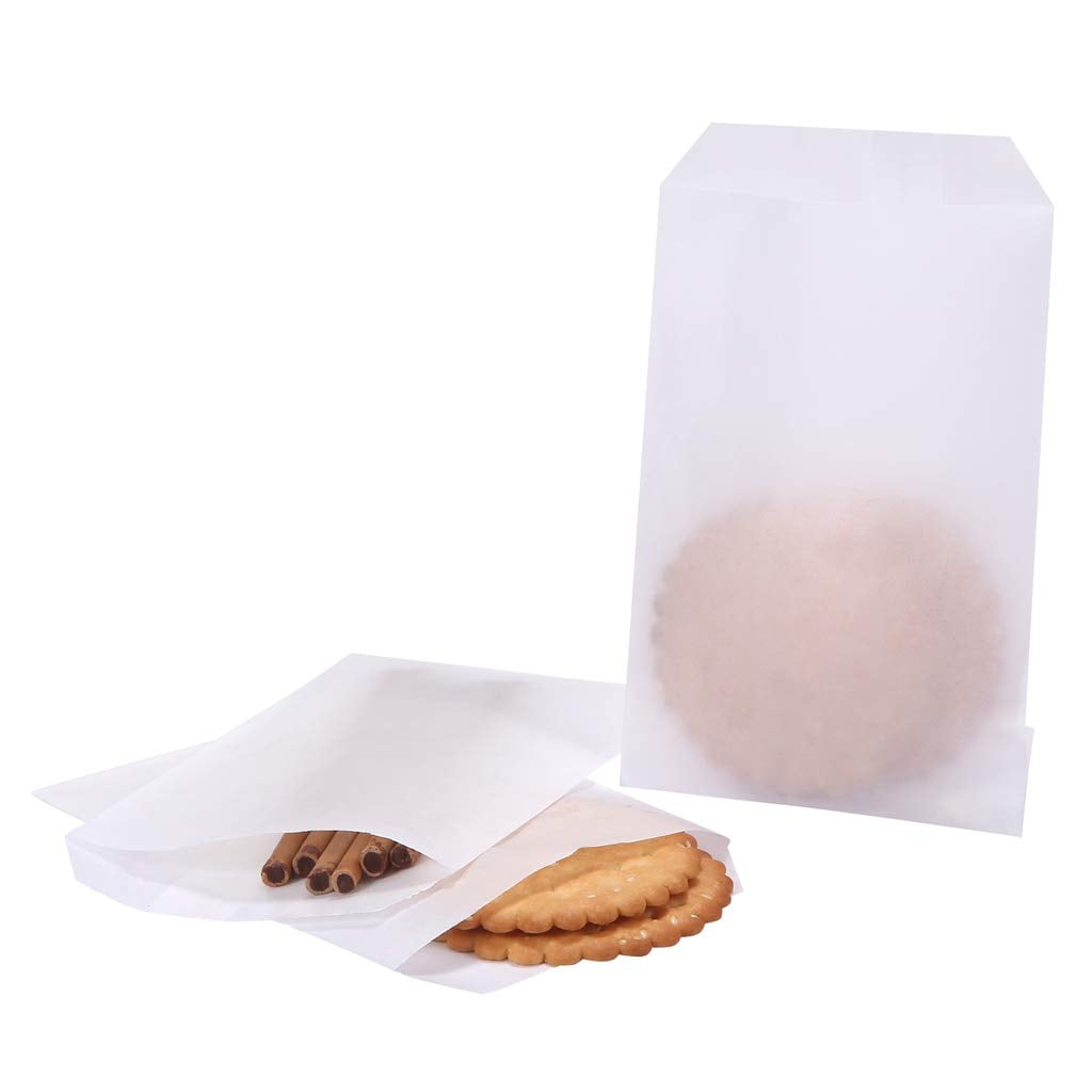 1000 Pcs 3x4 Inch Glassine Bags - Semi-Transparent Waxed Paper Treat Bags For Cookies & Crafts