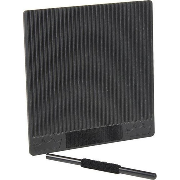 Flat Guiro Square Black, 9.25"