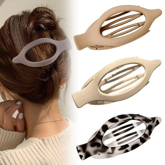 Flat Hair Clips for Women, Flat Claw Clips & Duckbill Hair Clips for Thick or Thin Hair, No-Slip Grip Hair Styling Accessories for Daily Use (Multicolor-A)