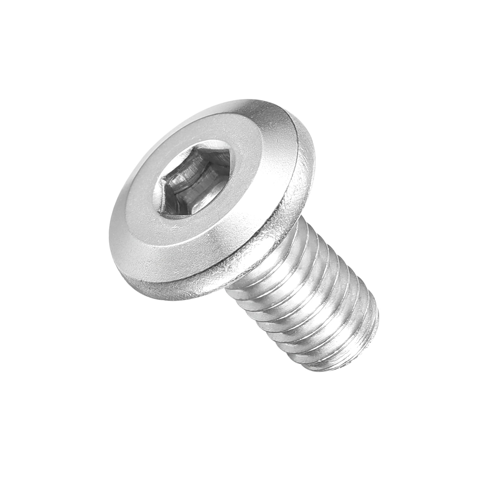 Flat Head Hex Socket Cap Screws Bolts(M6-1x12) 70Pcs, 304 Stainless Steel Hex Socket Furniture Bolts Countersunk Screws - for Furniture Woodworking Project, Silver Tone