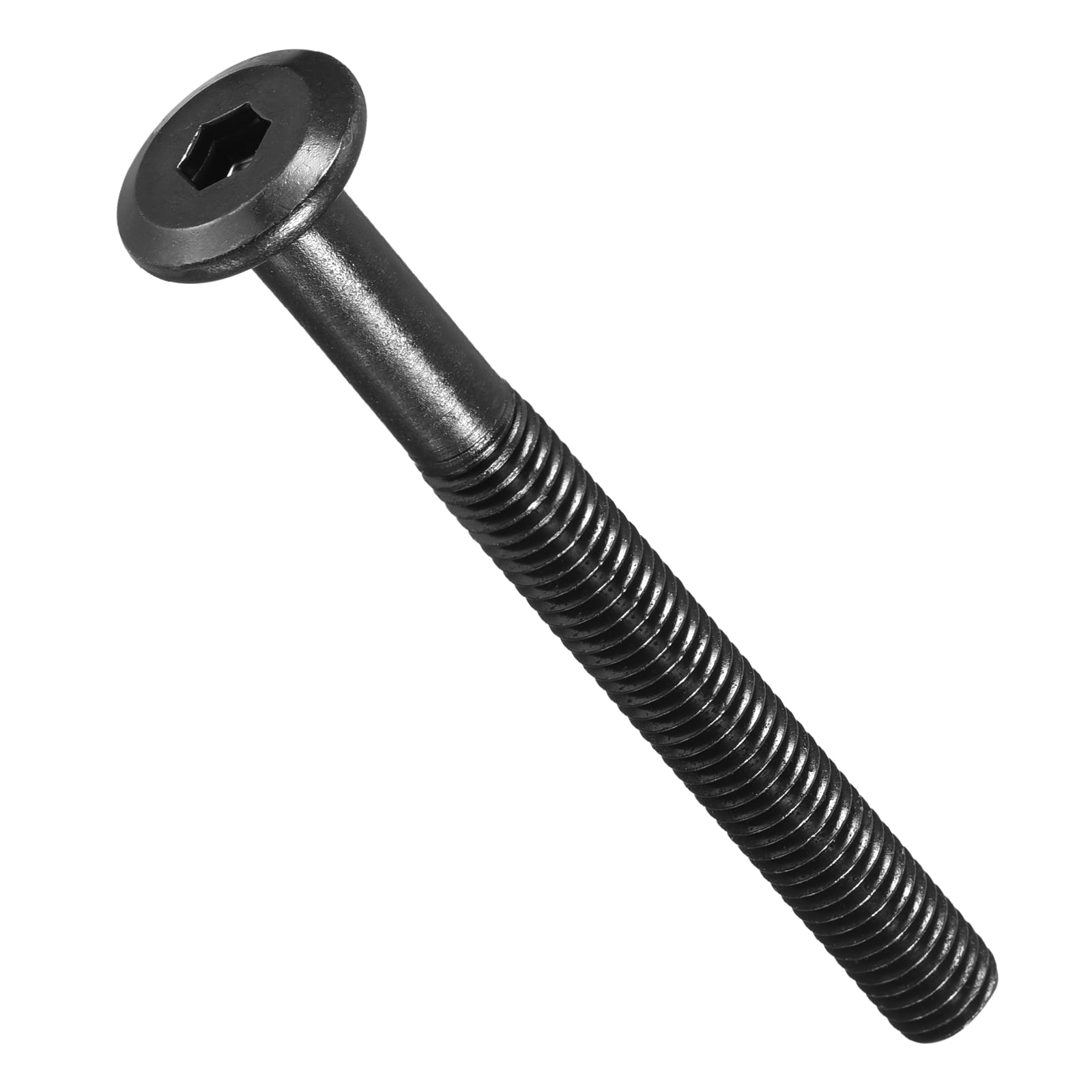 Flat Head Hex Socket Cap Screws Bolts(M8-1.25x80) 5Pcs, Steel Hex Socket Furniture Bolts Countersunk Screws - for Furniture Woodworking Project, Black
