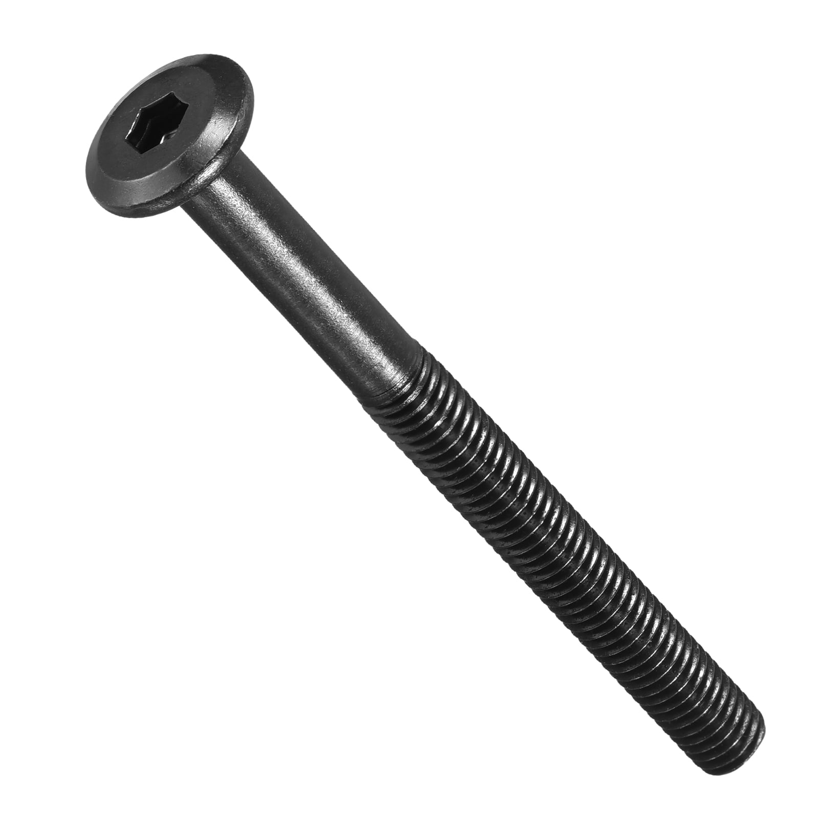 Flat Head Hex Socket Cap Screws Bolts(M8-1.25x90) 5Pcs, Steel Hex Socket Furniture Bolts Countersunk Screws - for Furniture Woodworking Project, Black