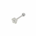 thumbnail image 1 of Flat Head Jeweled Flower Design Tongue Ring, 1 of 1