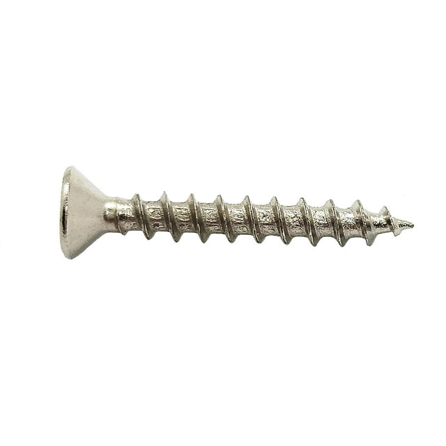 Flat Head Phillips Deep Thread Wood Screws (500, 6x1 FH )