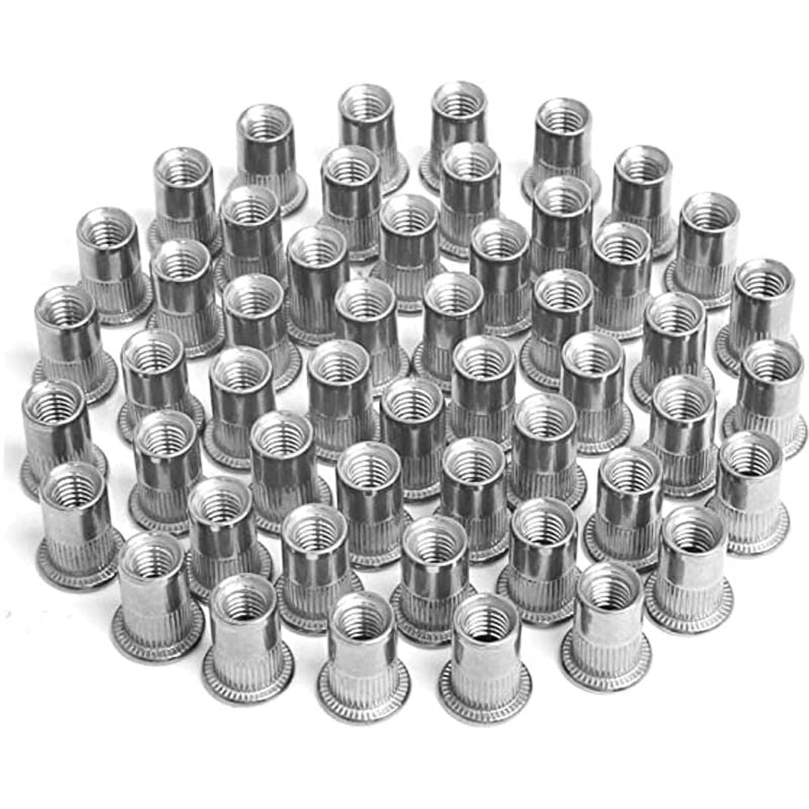 Flat Head Rivnut Assortment Kit, Stainless Steel Rivet Nut with ...