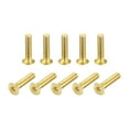 thumbnail image 1 of Flat Head Socket Cap Screws, M2.5-0.45x12mm Brass Inner Hex Drive Fasteners Bolts 12Pack, 1 of 6