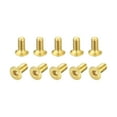 thumbnail image 1 of Flat Head Socket Cap Screws, M2.5-0.45x6mm Brass Inner Hex Drive Fasteners Bolts 12Pack, 1 of 6