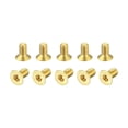 thumbnail image 1 of Flat Head Socket Cap Screws, M3-0.5 x 6mm Brass Inner Hex Drive Fasteners Bolts 50Pack, 1 of 6