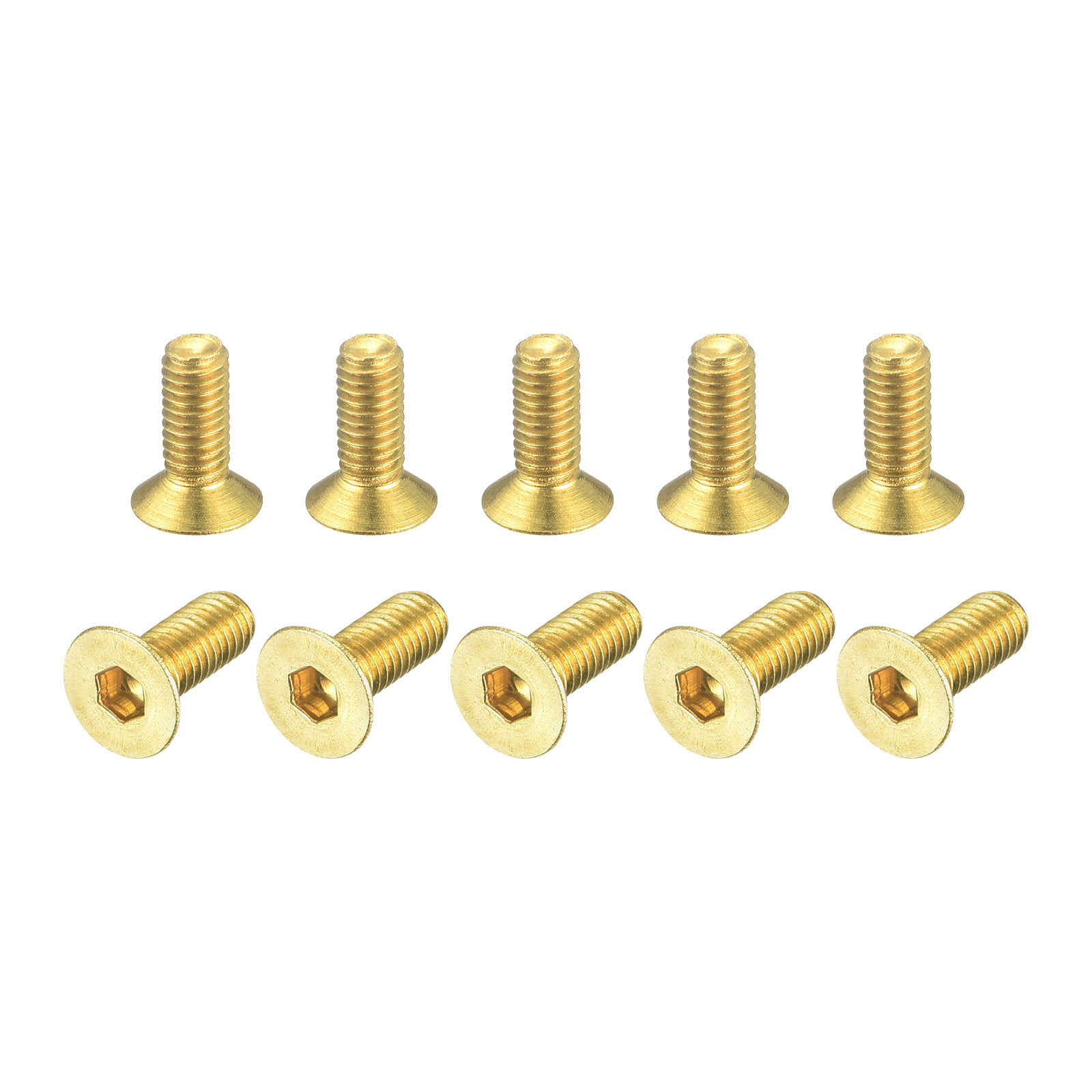 Gem Office Products Round Head Solid Brass Fasteners, Size 6, 1.5