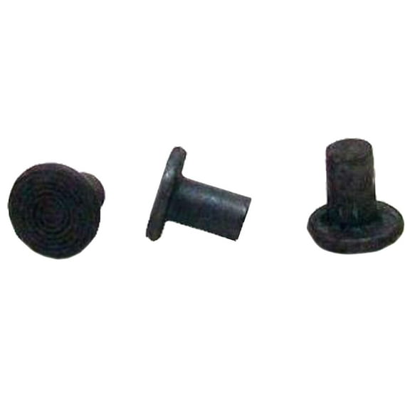 Flat Head Solid Rivets - 5/32 X 1/4 Solid Steel Rivets - Solid Steel Flat Head Rivet Plain Finish (250)