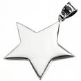 thumbnail image 1 of Flat High Polish Star Pendant .925 Sterling Silver Shiny Twinkle Space Charm Jewelry Female Unisex, 1 of 3