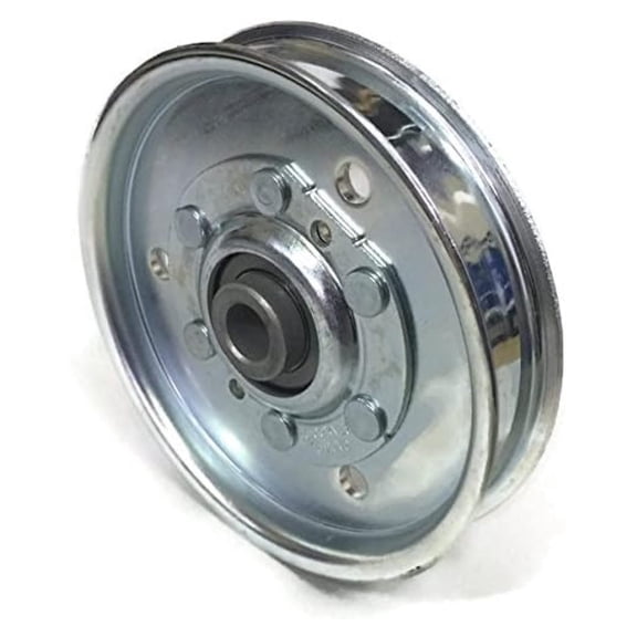Flat Idler Pulley D-3338 - 1/2 Inch Bore, V-Belt Drive, Replacement Pulley Wheel for Machinery, Farm Equipment, Industrial Applications