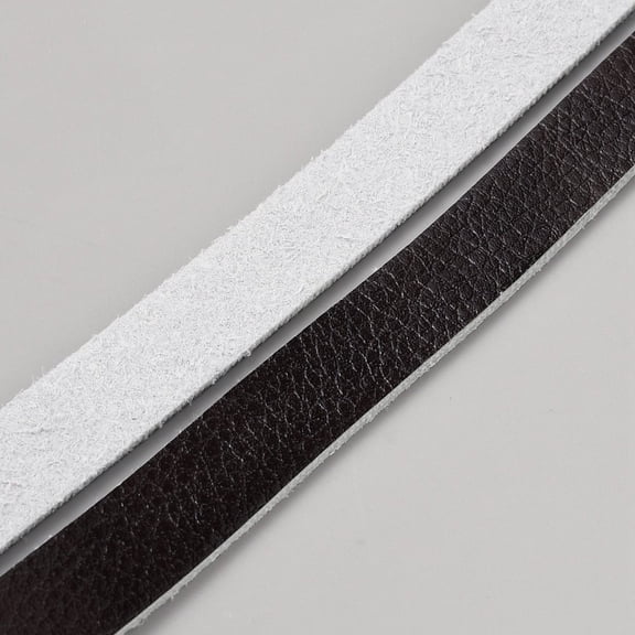 Flat Imitation Leather Cord Black 13x2mm 2.52 Yards(2.3m)/Roll DIY