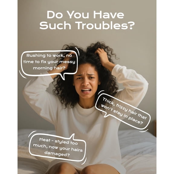 Flat Iron Hair Straightener for Natural Hair, 2 inch Hair Straightener for Thick Hairs, Silk Press Flat Iron Wide Plate