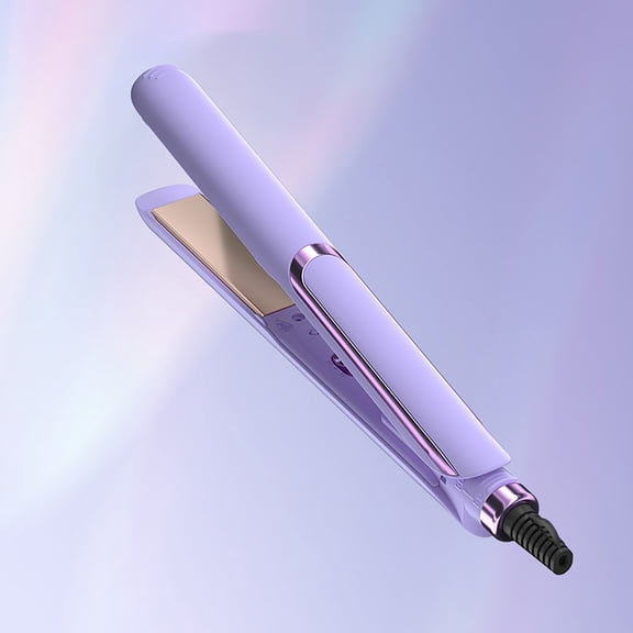 Flat Iron,Hair Straightening Irons,Hair Straightener, Curling Stick, Household Hair Negative Straight Hair Clip, Straight Curling Dual Purpose Hair Curler,Flat Iron Hair Straightener(Purple)