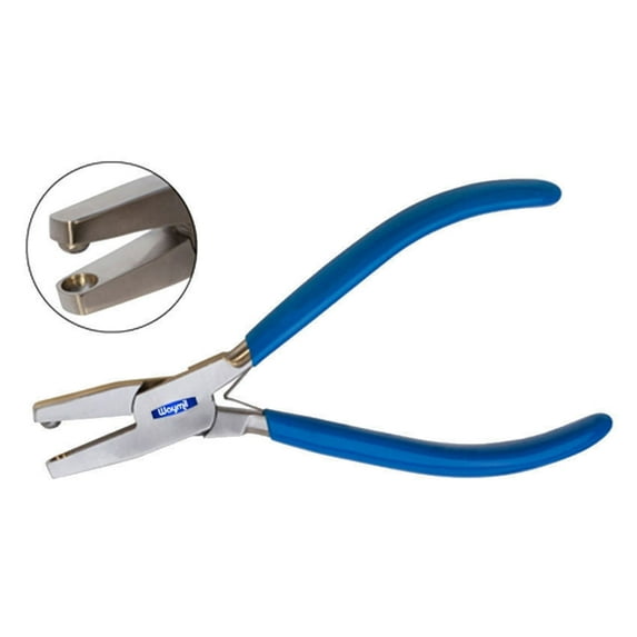 Flat Jaw Ball End Dimple Pliers 7 mm Jewelry Forming Bending Riveting Pliers
