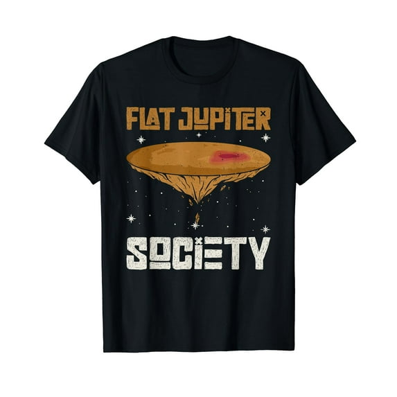 Flat Jupiter Society - Funny Jupiter Planet T-Shirt