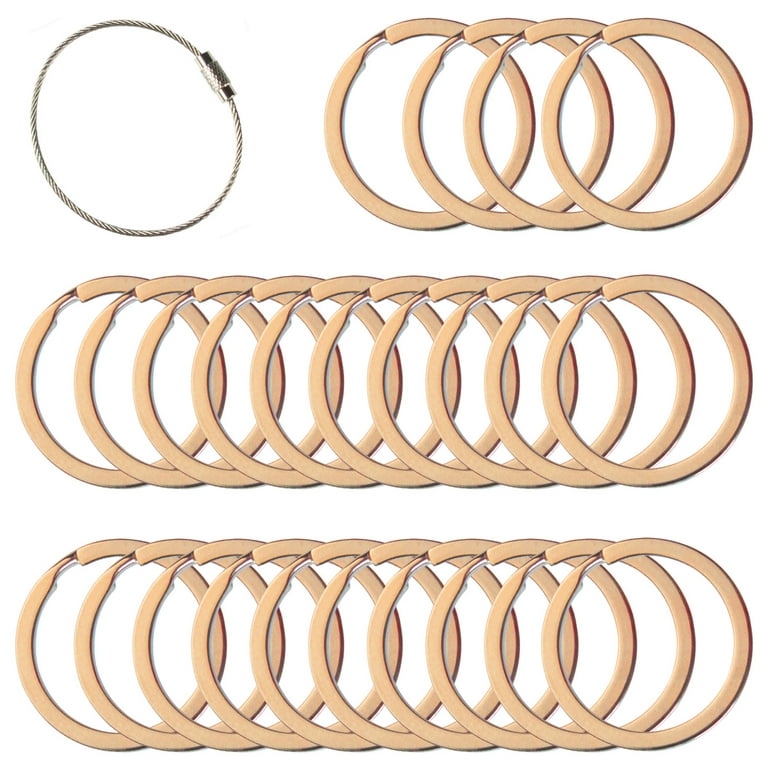 Metal Ring - 1 Flat Split Key Rings