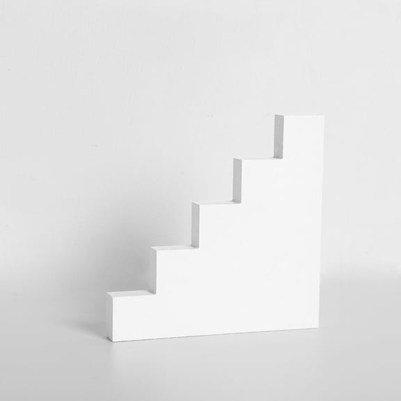 Flat Ladder Solid Wood Geometric Polygon Camera Props Creative Photography Ornaments Flat Ladder