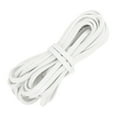 thumbnail image 1 of Flat Leather Cord, 5.5 Yard 5mm Leather String Strips for DIY Crafts, Pure White, 1 of 6