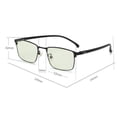 thumbnail image 1 of Flat Lens Anti Blue Light Glasses Photochromic Discoloration Lightweight PC and Metal Frame Eye Protection Glasses and, 1 of 5