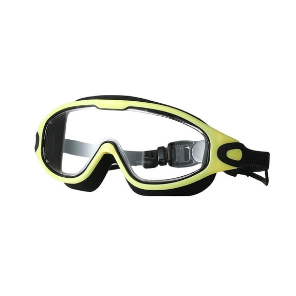 Flat Light Swimming Goggles HD Anti-fog Adjustable Swim Eyewear Snorkeling Diving Goggles Unisex Water Sports Accessories Yellow