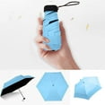 thumbnail image 1 of Flat Lightweight Umbrella Parasol Folding Sun Umbrella Umbrella Mini Umbrellas Protection Lightweight Portable Umbrella for Men and Women, 1 of 2