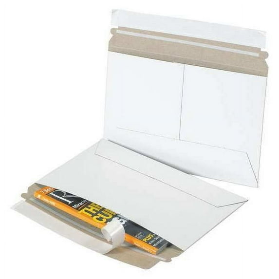 Box Partners Side Loading Flat Mailers 12 1/4" x 9 3/4" White 100/Case RM129