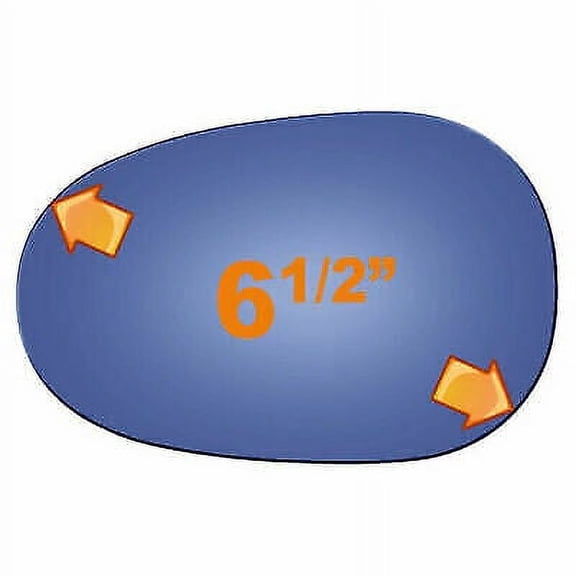 Flat Manual Driver Side Replacement Mirror Glass for 90-97 Mazda Miata W/O Baking Plate