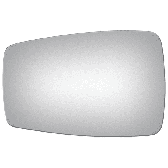 Flat Manual Driver or Passenger Side Mirror Glass for 86-87 Mazda B2000 W/O Baking Plate