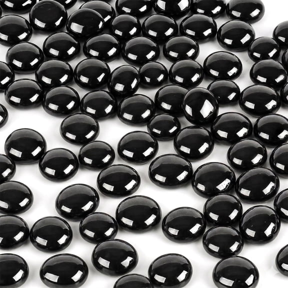 Flat Marbles  Vase Filler Glass Pebbles – Decorative Glass Beads for Vases, Gems, Rocks, Stones, Crafts, Table Scatter,  Centerpieces 1 LB
