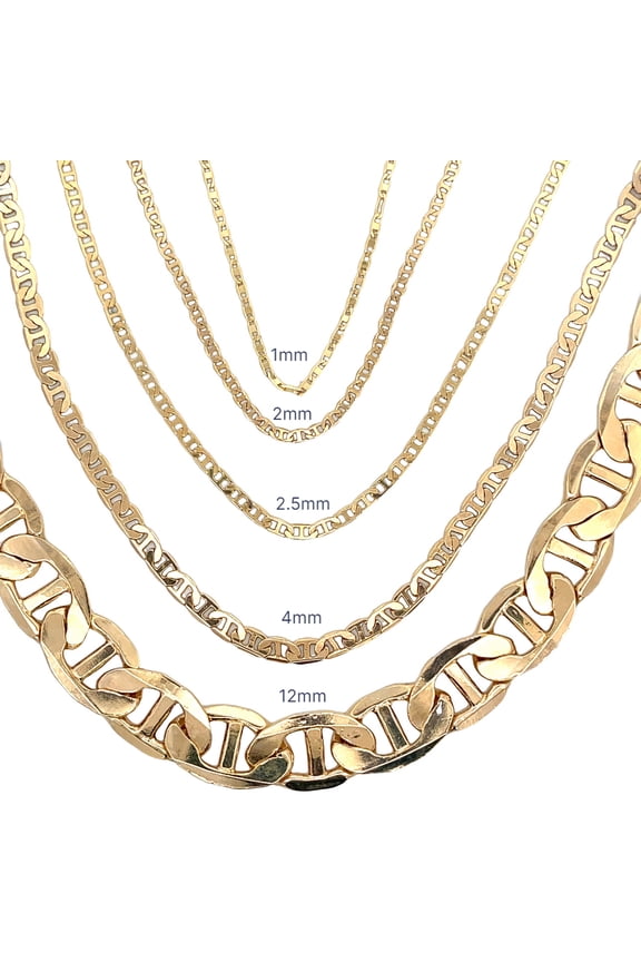 Flat Mariner Chain Anklet (E56-E61)