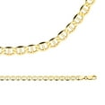 thumbnail image 1 of Flat Mariner Necklace Solid 14k Yellow Gold Chain Anchor Link Wide Large Big Heavy, 6.5 mm - 22 inch, 1 of 1