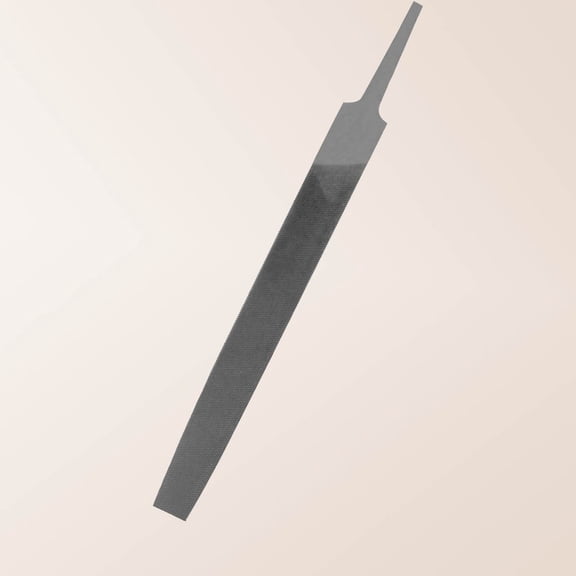 Flat Medium Cut File, Double Cut Teeth, Made of High Carbon Steel, Hand File Without Handle Suitable for Wood, Metal, Sharpening