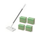 thumbnail image 1 of Flat Mop with 20 Reusable Washable Pads, 360° Rotating Head, Stainless Steel Long Handle for Wet and Dry Floor Cleaning, 1 of 7