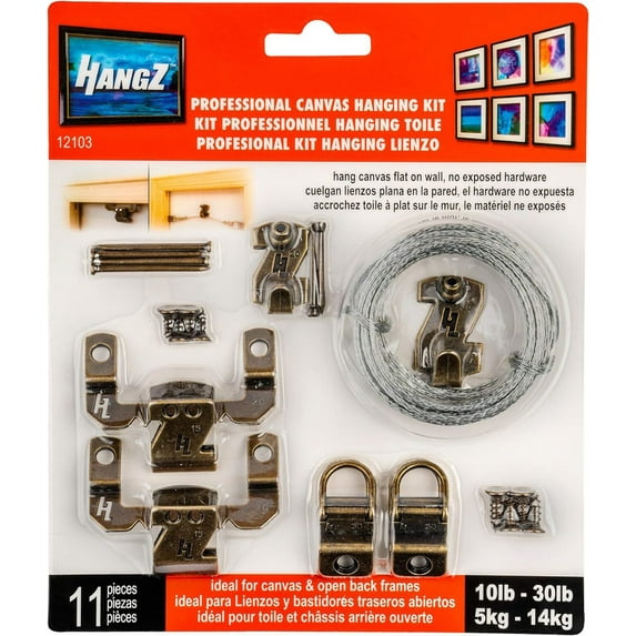 HangZ 12103 Flat Mount Hanging Kit 10-30lb.