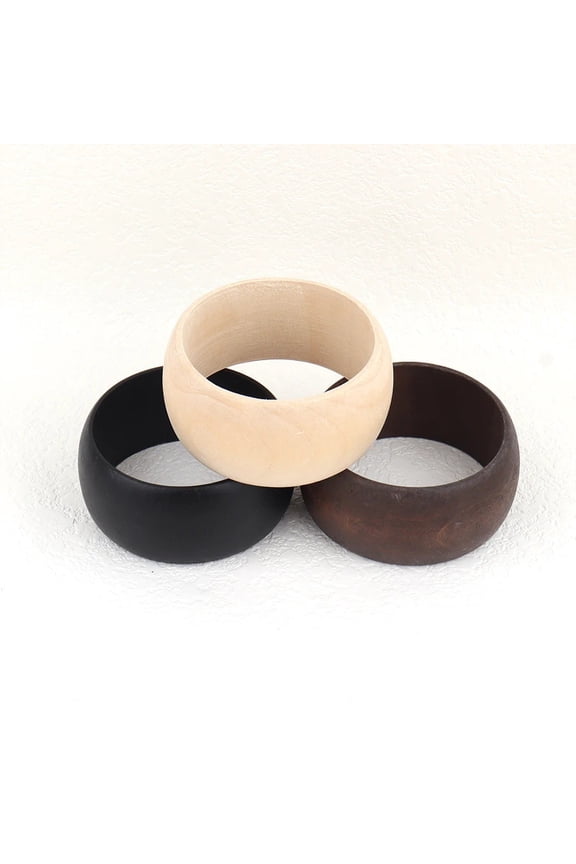 Flat Mouth Wide Embryo Log Bracelet Flat Wooden Bracelet