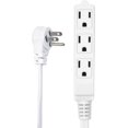 Flat Multiple Outlet Extension Cord 10 Ft for Indoor Use by ULListed