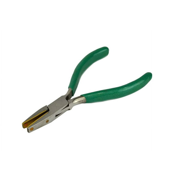 Flat Nose Pliers with Brass Jaws Jewelry Making Wire Bending Forming Tool - PLR-0014