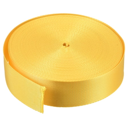 Flat Nylon Webbing Strap 1.5 Inch 25 Yards Gold Tone for Backpack, Luggage-rack