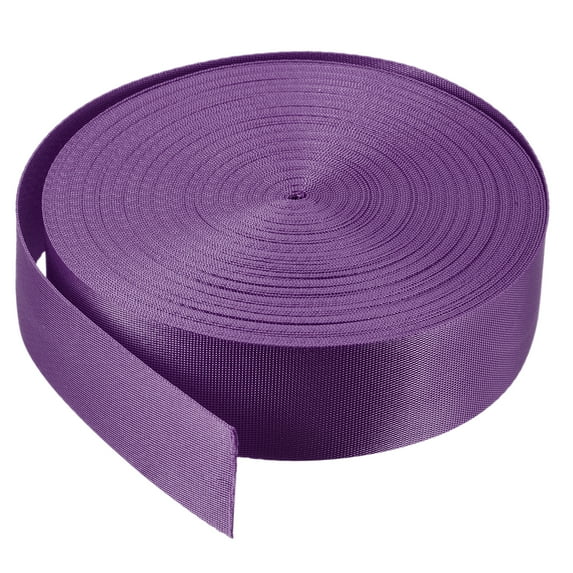 Flat Nylon Webbing Strap 1.5 Inch 25 Yards Light Purple for Backpack