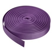 Flat Nylon Webbing Strap 1 Inch 25 Yards Light Purple for Backpack, Luggage-rack
