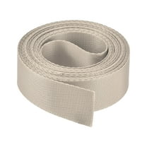 Uxcell Flat Nylon Webbing Strap 1 inch 4 Yards Champagne for Backpack, Luggage Rack