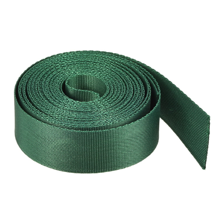 Flat Nylon Webbing Strap 1 Inch 4 Yards Bright Green for Backpack  Luggage-rack