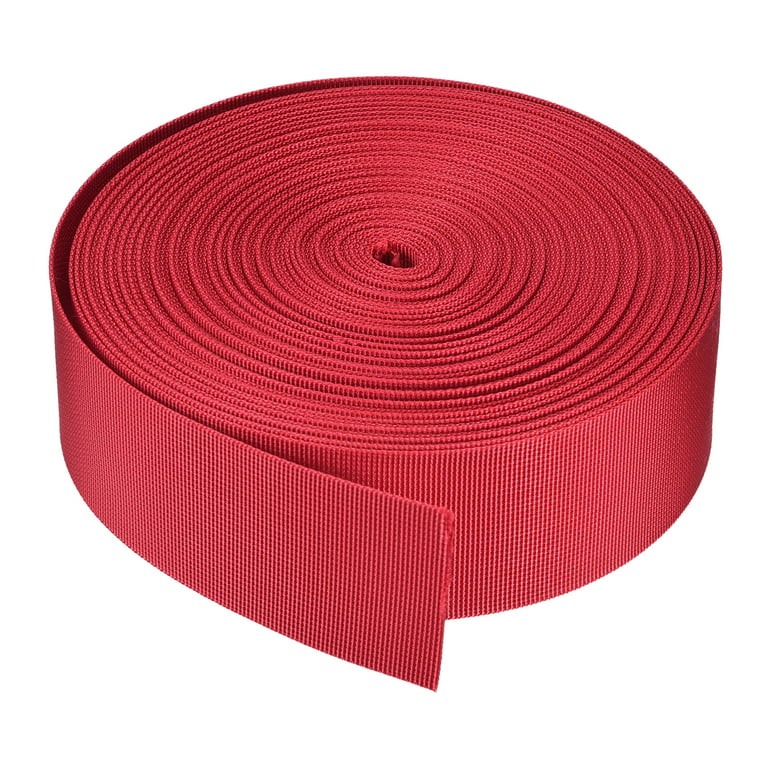 Flat Nylon Webbing Strap 2 Inch 20 Yards Bright Red for Backpack,  Luggage-rack