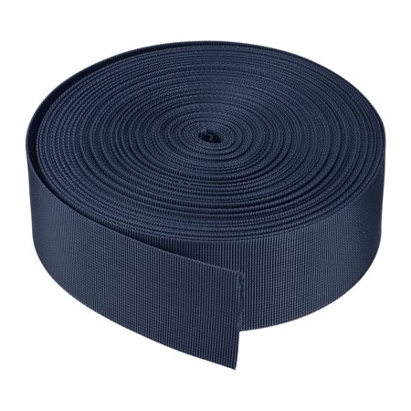 Flat Nylon Webbing Strap 2 Inch 20 Yards Dark Blue for Backpack, Luggage-rack