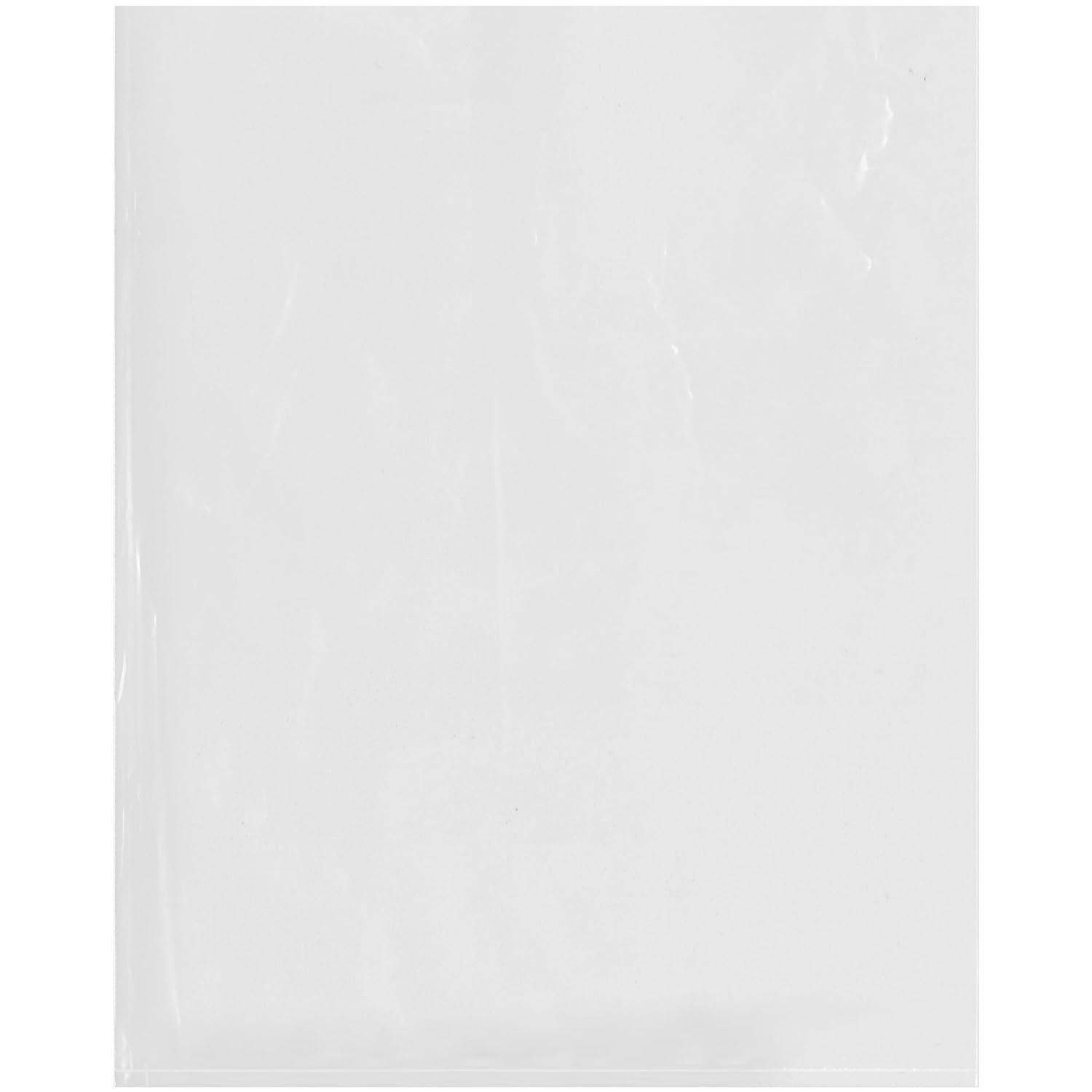 X 15" (Case Of 1,000), 1.25 Mil Flat Open Clear Plastic Bags