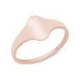 thumbnail image 1 of AFFY Flat Oval Top Signet Ring In 14K Rose Gold Over 925 Sterling Silver (Small) Ring Size 12.5, 1 of 4