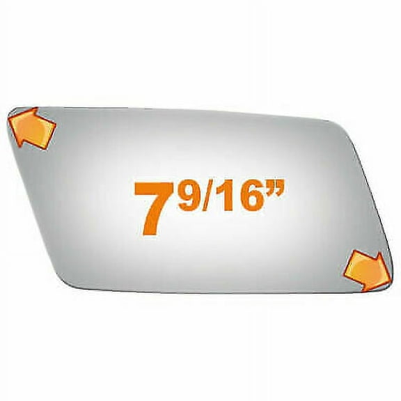 Flat Passenger Side Replacement Mirror Glass for 79-82,84-86 Ford LTD W/O Baking Plate