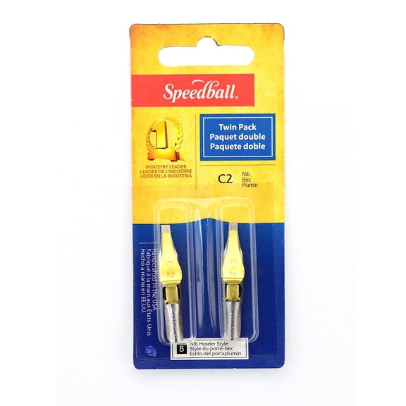 Flat Pen Nibs C-2, pack of 2 (pack of 6)